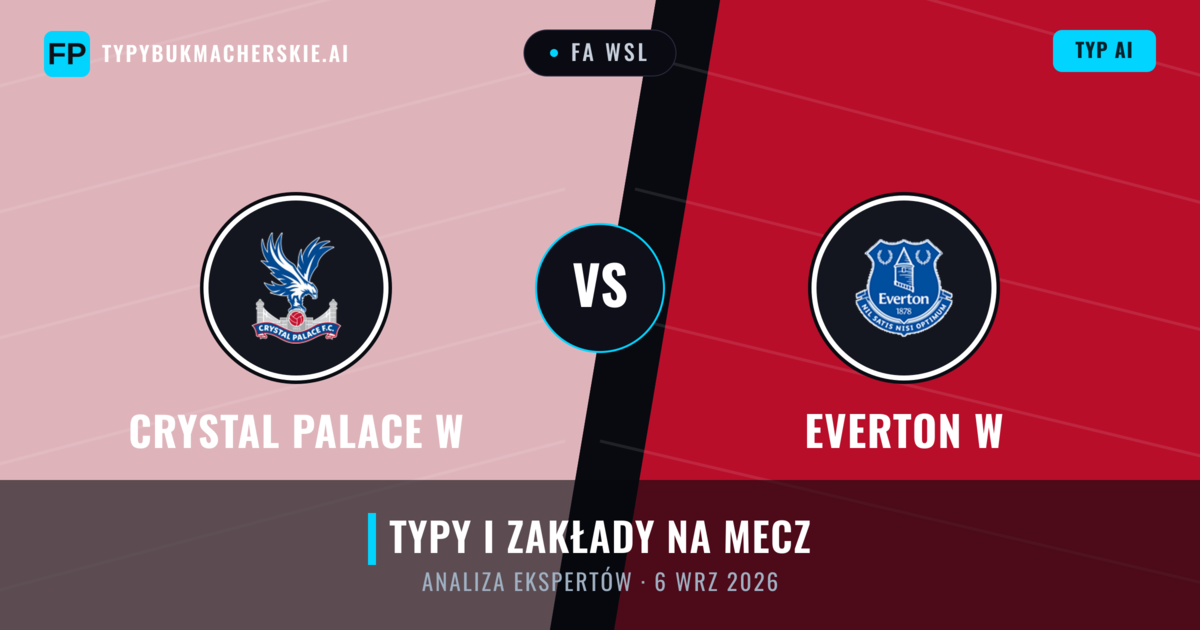 Crystal Palace W vs Everton W — typy i zapowiedź meczu