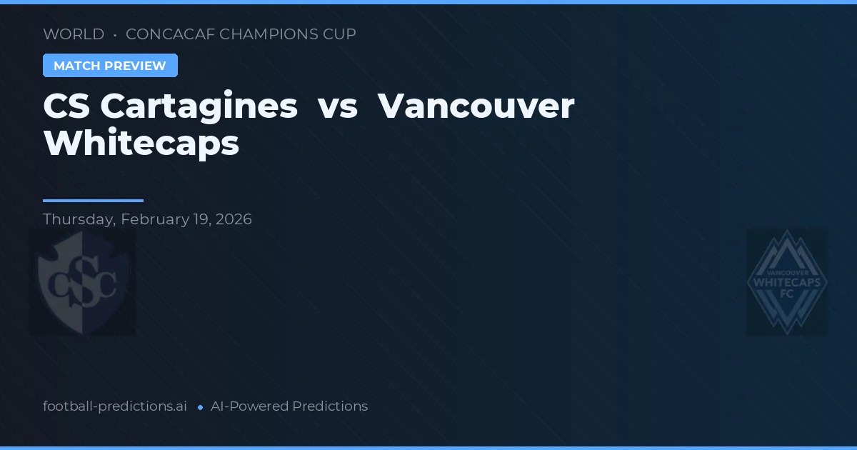 CS Cartagines vs Vancouver Whitecaps — typy i zapowiedź meczu