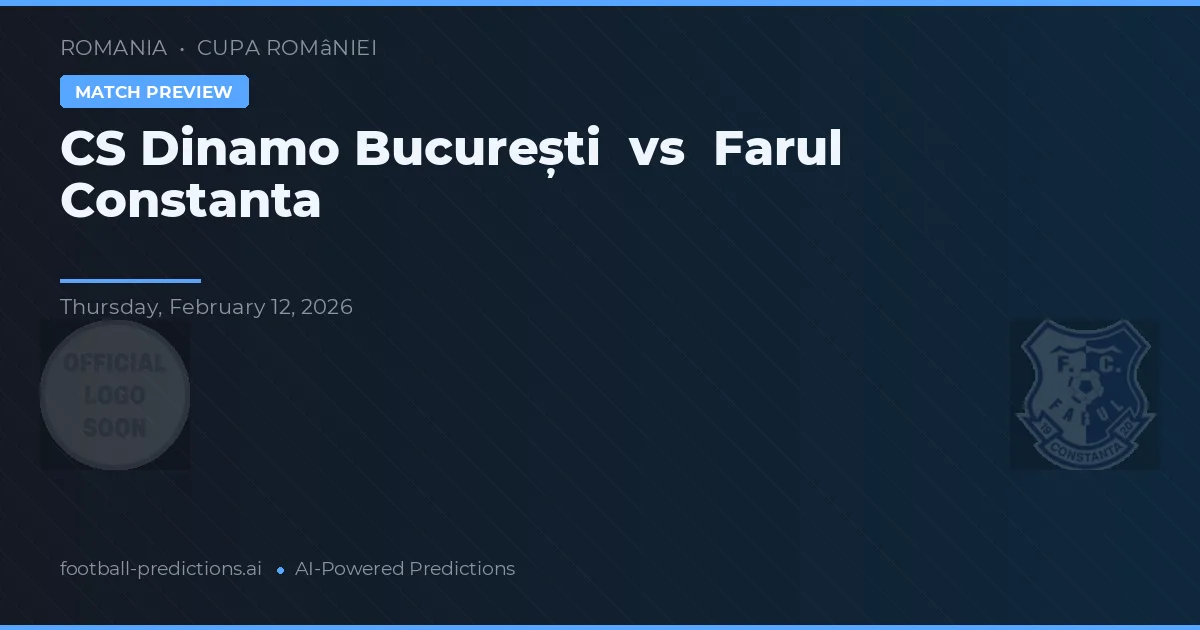 Dinamo Bukareszt vs Farul Constanța — typy i zapowiedź meczu