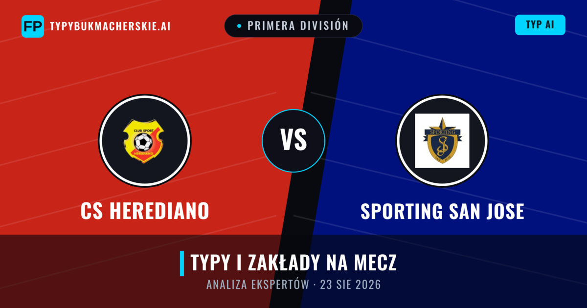 CS Herediano vs Sporting San Jose — typy i zapowiedź meczu