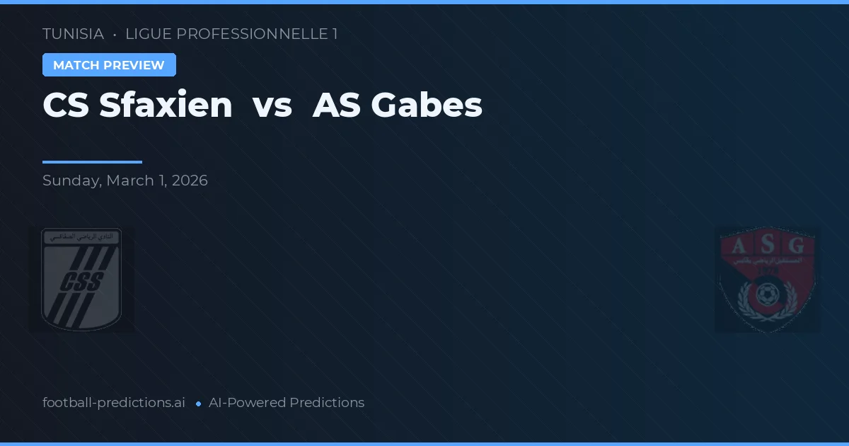 CS Sfaxien vs AS Gabes — typy i zapowiedź meczu