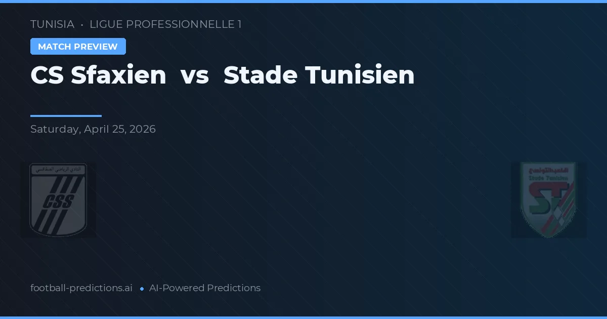 CS Sfaxien vs Stade Tunisien — typy i zapowiedź meczu