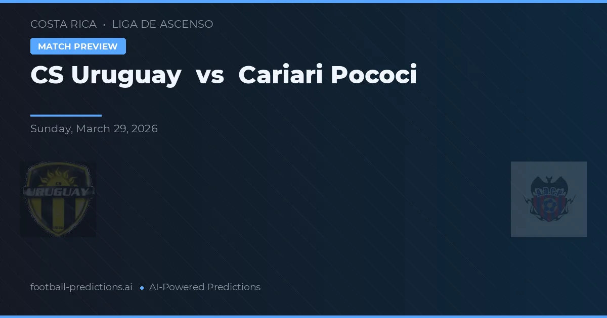 CS Urugwaj vs Cariari Pococi — typy i zapowiedź meczu
