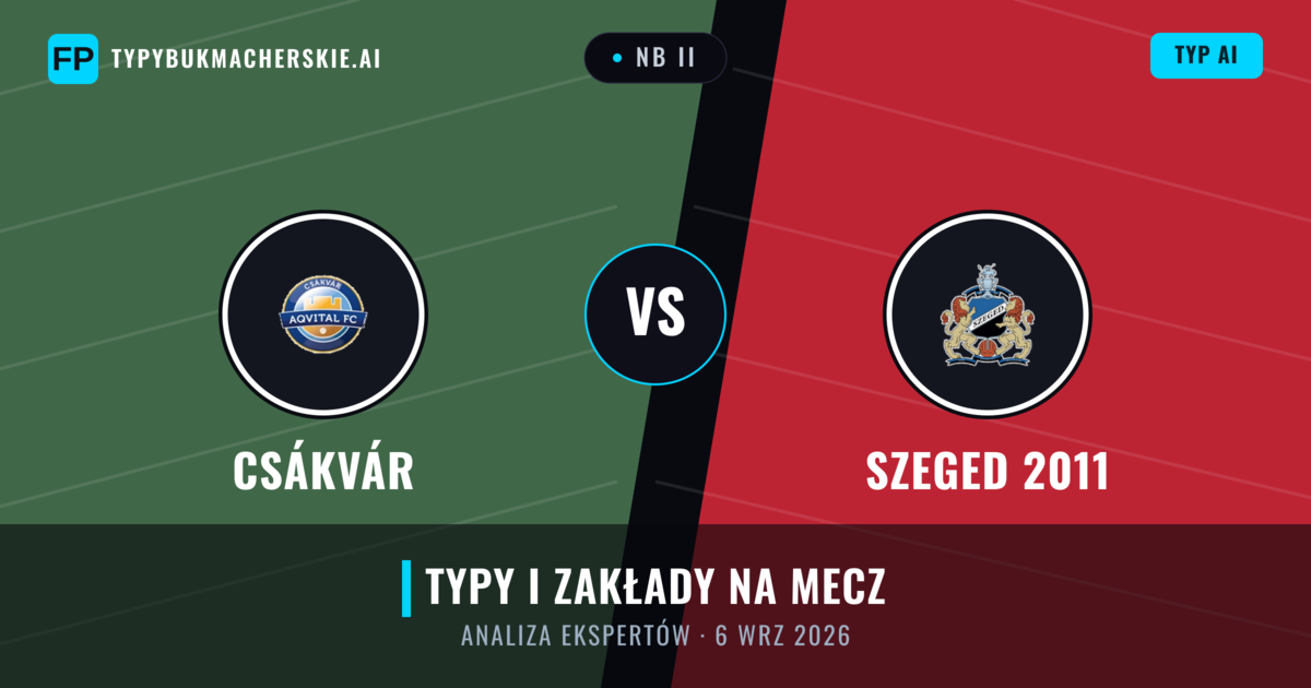Csákvár vs Szeged 2011 — typy i zapowiedź meczu