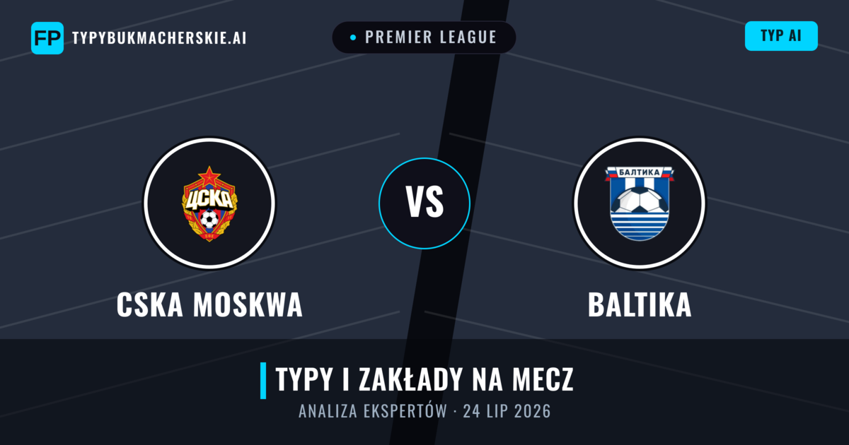 CSKA Moskwa vs Baltika — typy i zapowiedź meczu