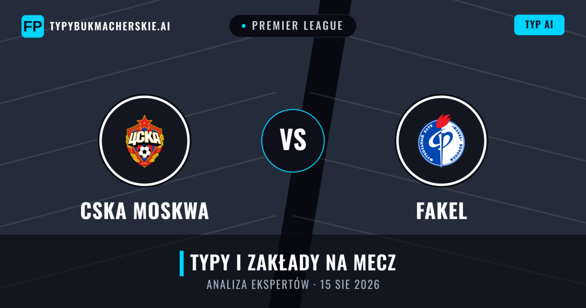 CSKA Moskwa vs Fakel — typy i zapowiedź meczu