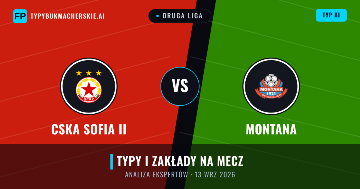 CSKA Sofia II vs Montana — typy i zapowiedź meczu