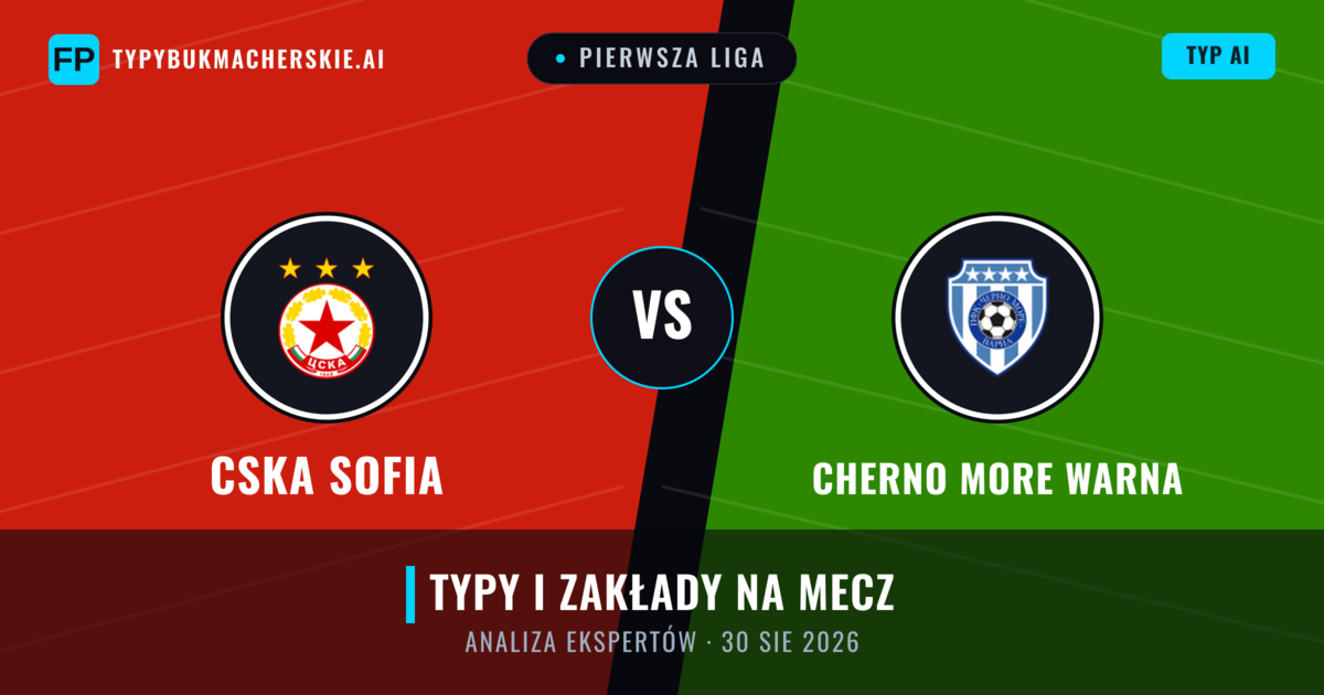 CSKA Sofia vs Cherno More Warna — typy i zapowiedź meczu