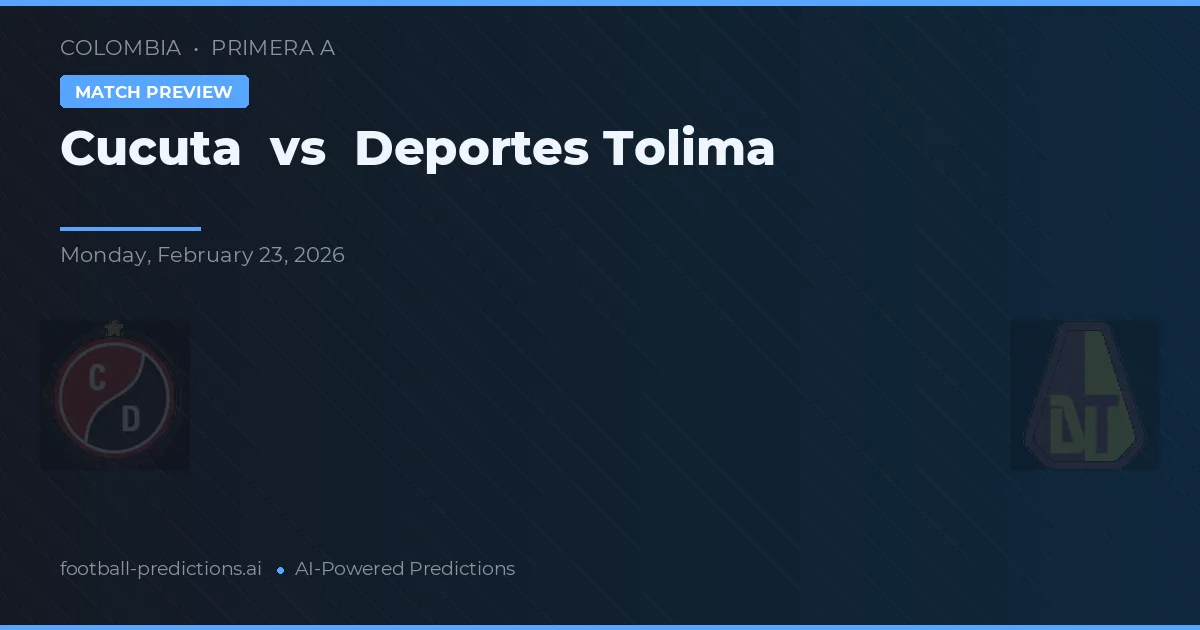 Cúcuta vs Deportes Tolima — typy i zapowiedź meczu
