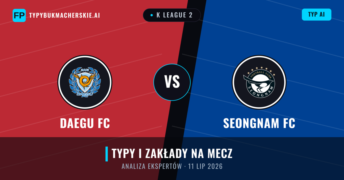 Daegu FC vs Seongnam FC — typy i zapowiedź meczu