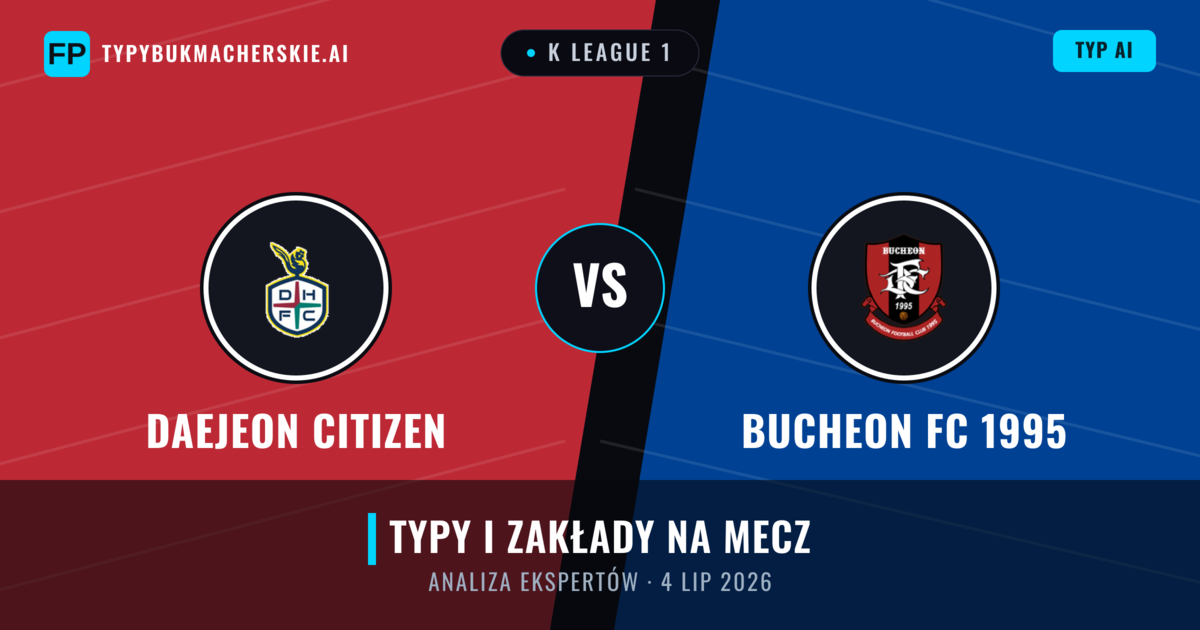 Daejeon Citizen vs Bucheon FC 1995 — typy i zapowiedź meczu