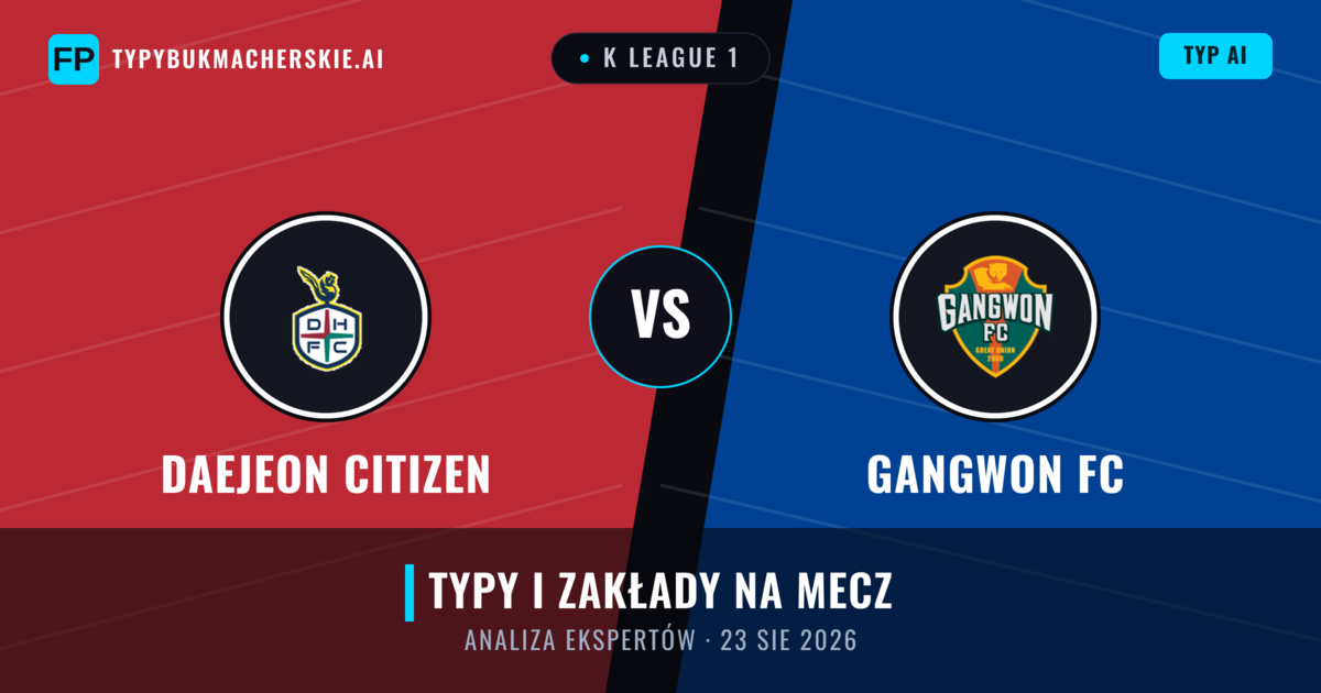 Daejeon Citizen vs Gangwon FC — typy i zapowiedź meczu