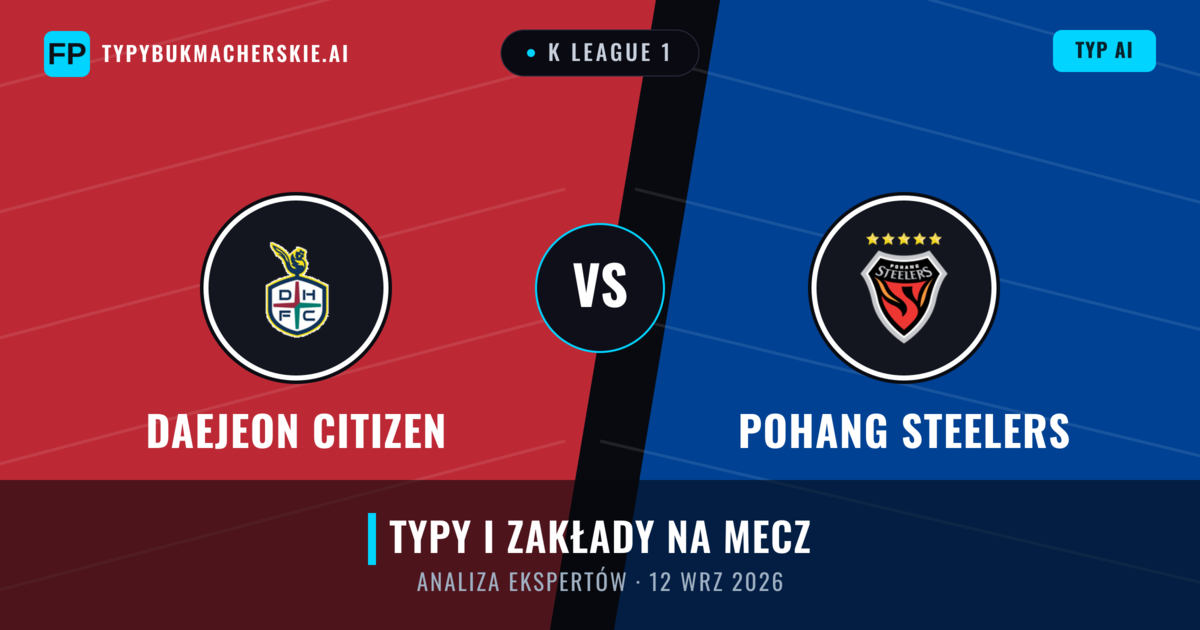 Daejeon Citizen vs Pohang Steelers — typy i zapowiedź meczu