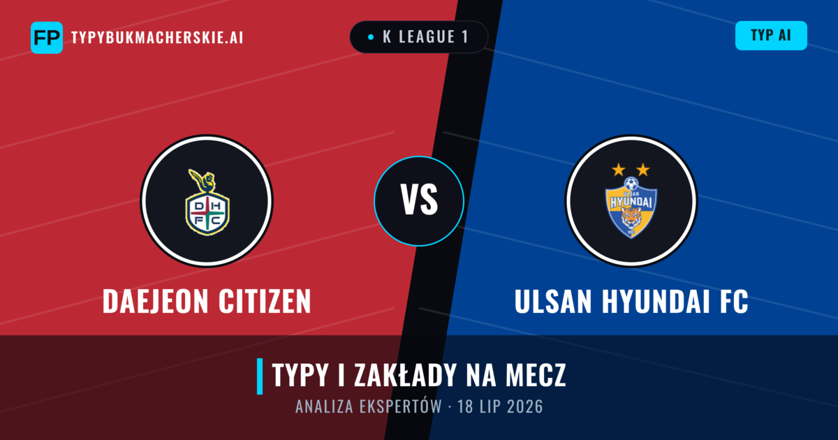 Daejeon Citizen vs Ulsan Hyundai FC — typy i zapowiedź meczu
