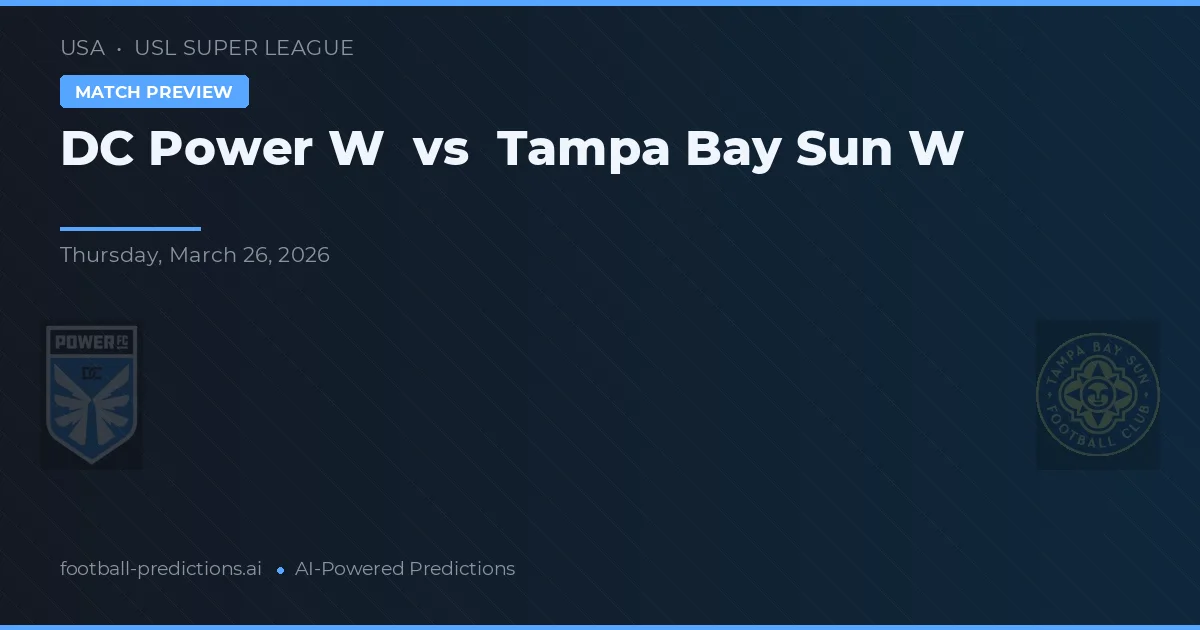 DC Power W vs Tampa Bay Sun W — typy i zapowiedź meczu
