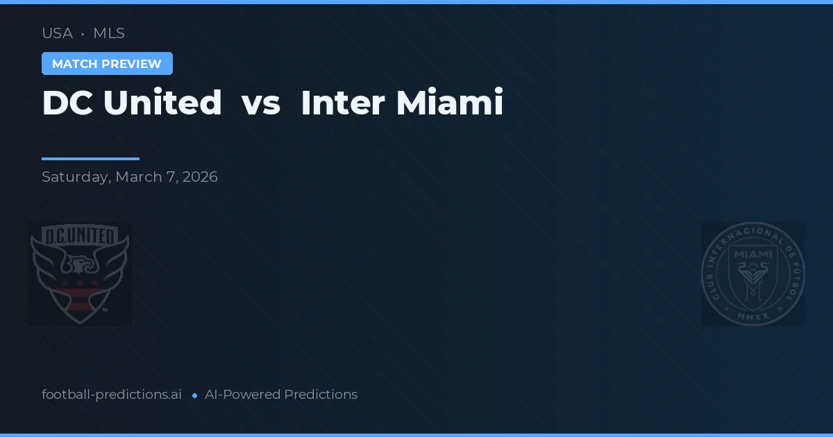DC United vs Inter Miami — typy i zapowiedź meczu