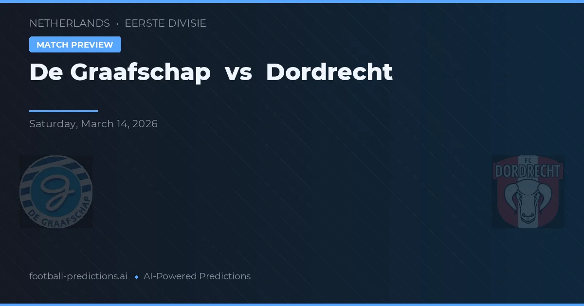 De Graafschap vs Dordrecht — typy i zapowiedź meczu