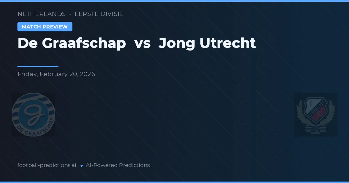 De Graafschap vs Jong Utrecht — typy i zapowiedź meczu