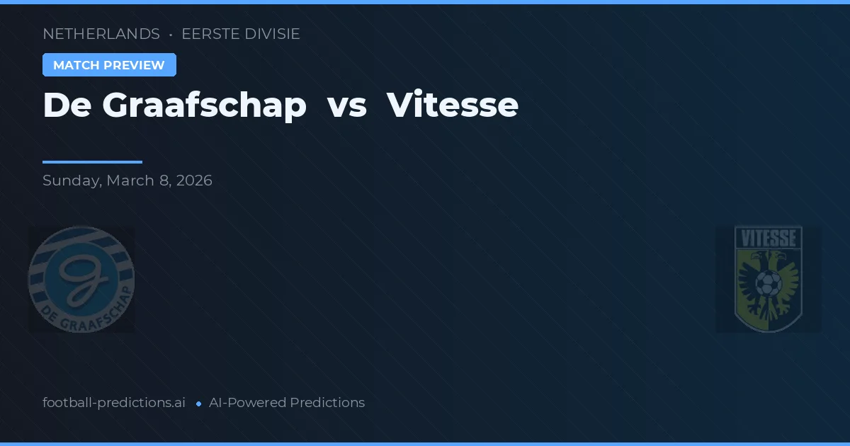 De Graafschap vs Vitesse — typy i zapowiedź meczu