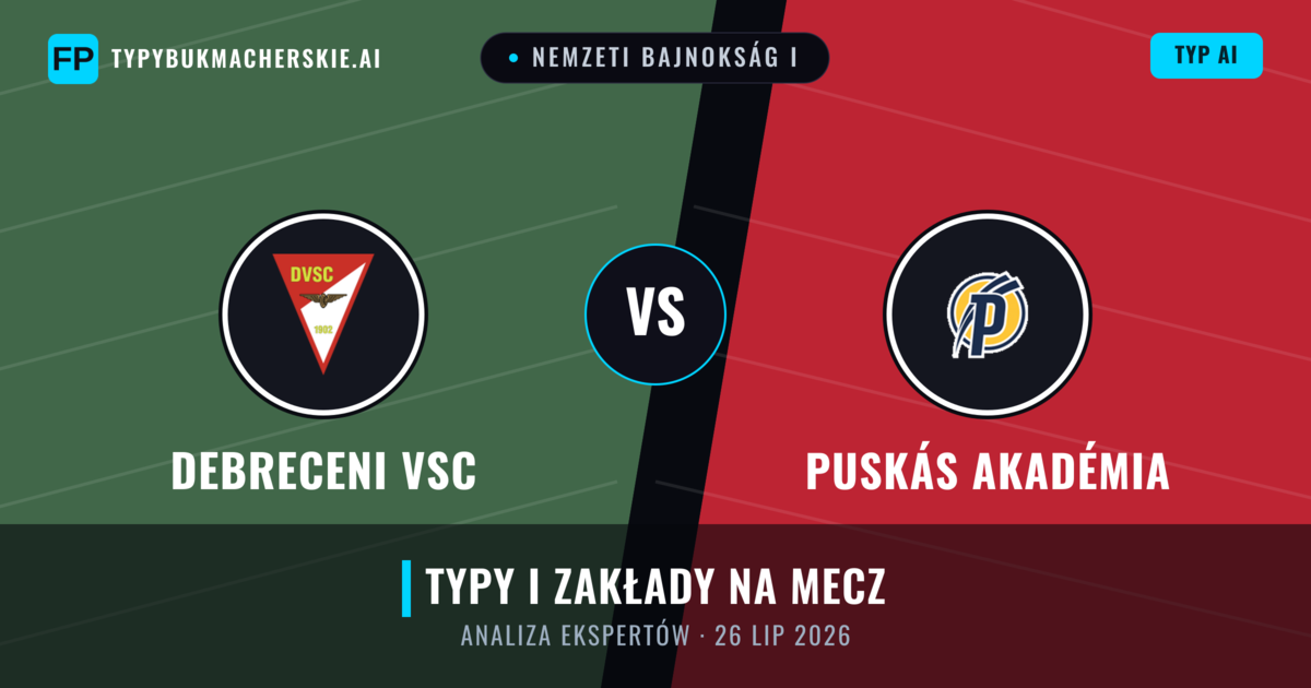 Debreceni VSC vs Puskás Akadémia — typy i zapowiedź meczu