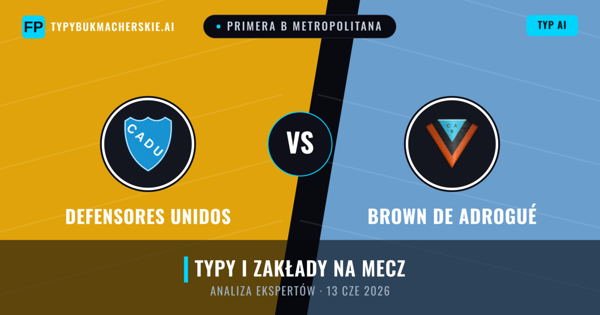 Defensores Unidos vs Brown de Adrogué — typy i zapowiedź meczu