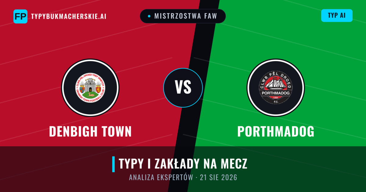 Denbigh Town vs Porthmadog — typy i zapowiedź meczu