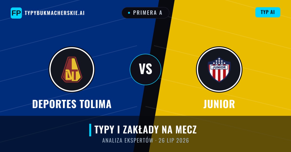 Deportes Tolima vs Junior — typy i zapowiedź meczu