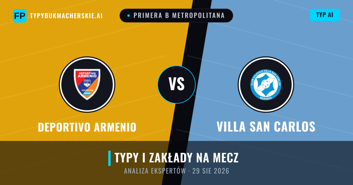 Deportivo Armenio vs Villa San Carlos — typy i zapowiedź meczu