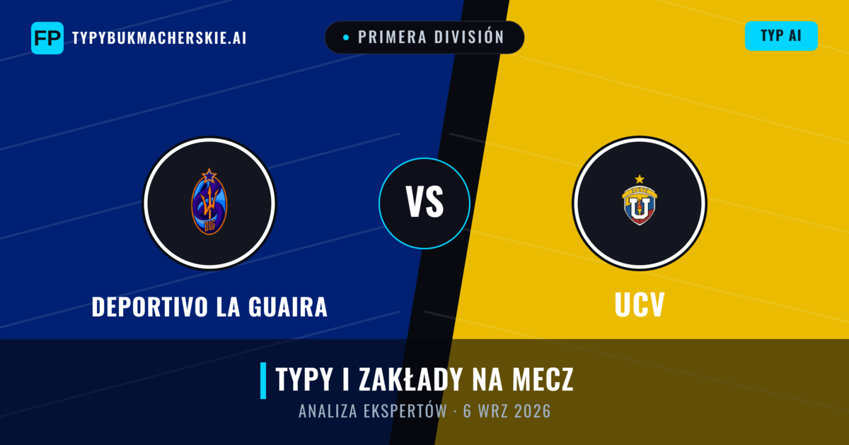 Deportivo La Guaira vs UCV — typy i zapowiedź meczu