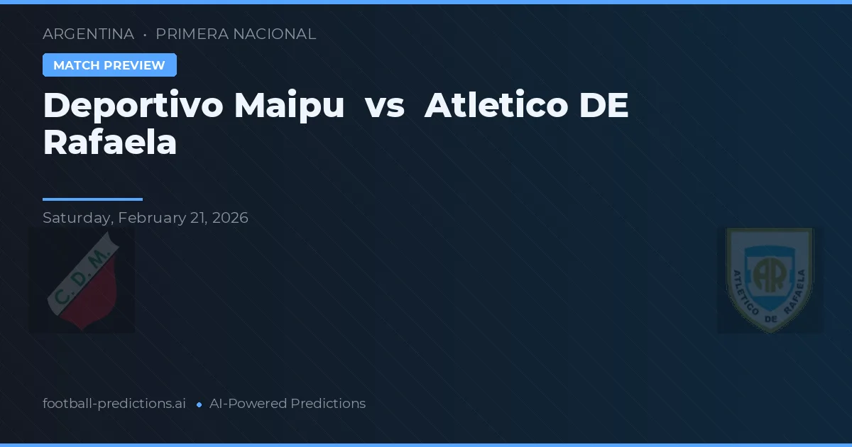Deportivo Maipu vs Atlético de Rafaela — typy i zapowiedź meczu