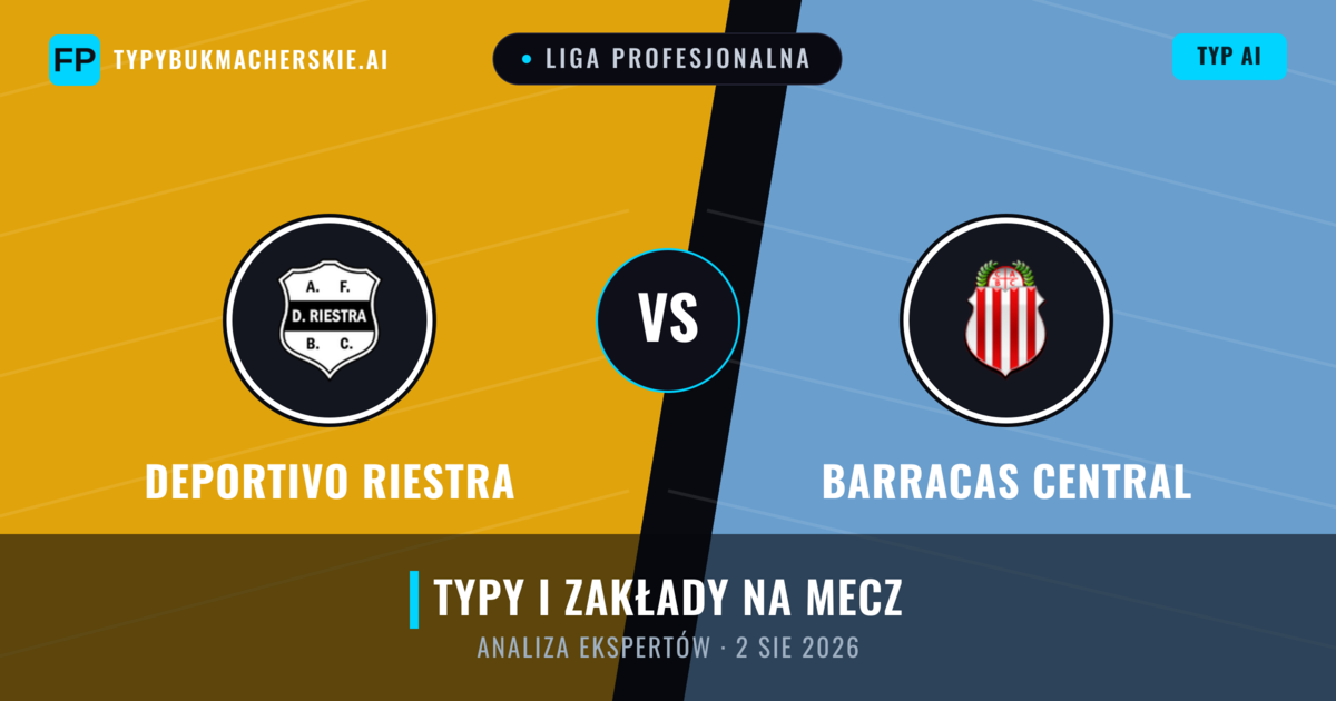 Deportivo Riestra vs Barracas Central — typy i zapowiedź meczu