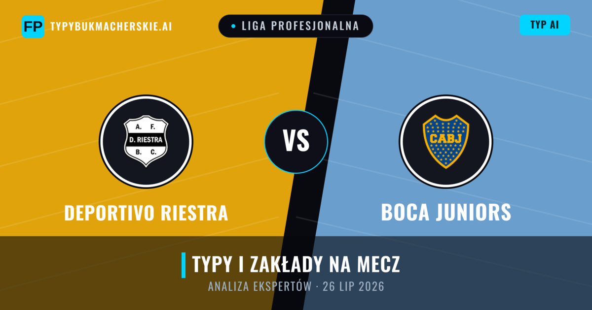 Deportivo Riestra vs Boca Juniors — typy i zapowiedź meczu
