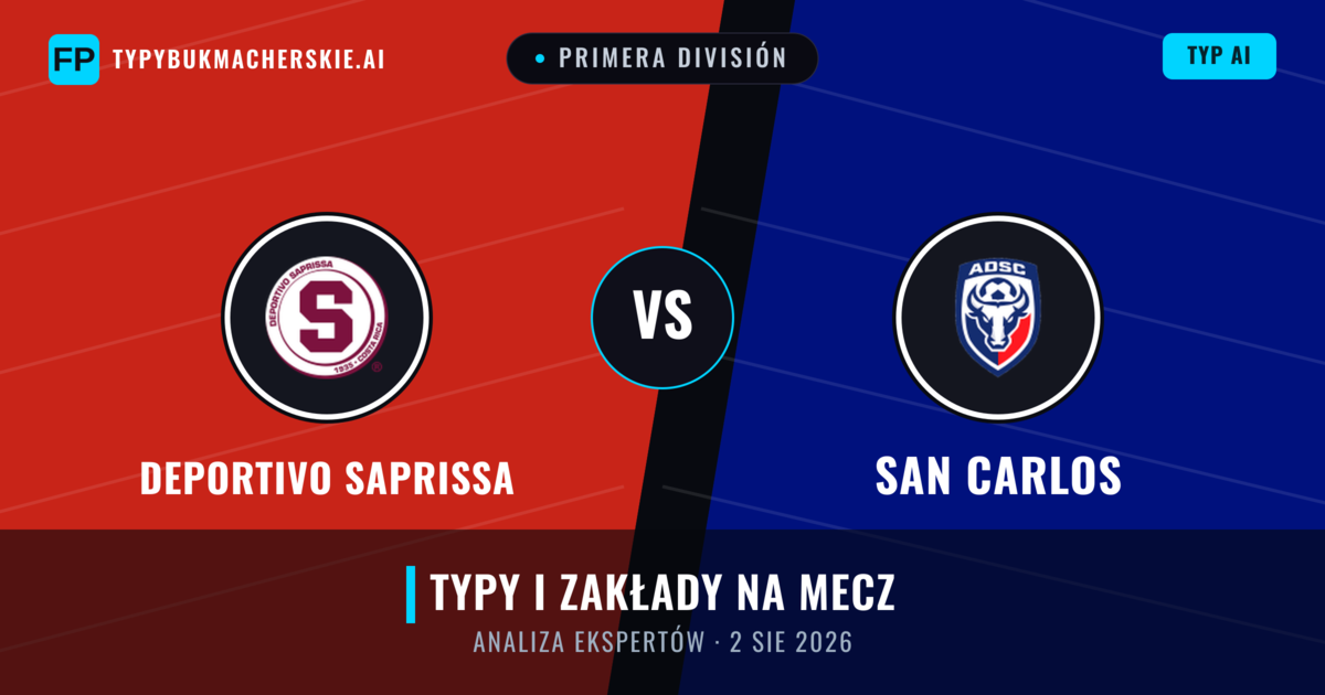 Deportivo Saprissa vs San Carlos — typy i zapowiedź meczu