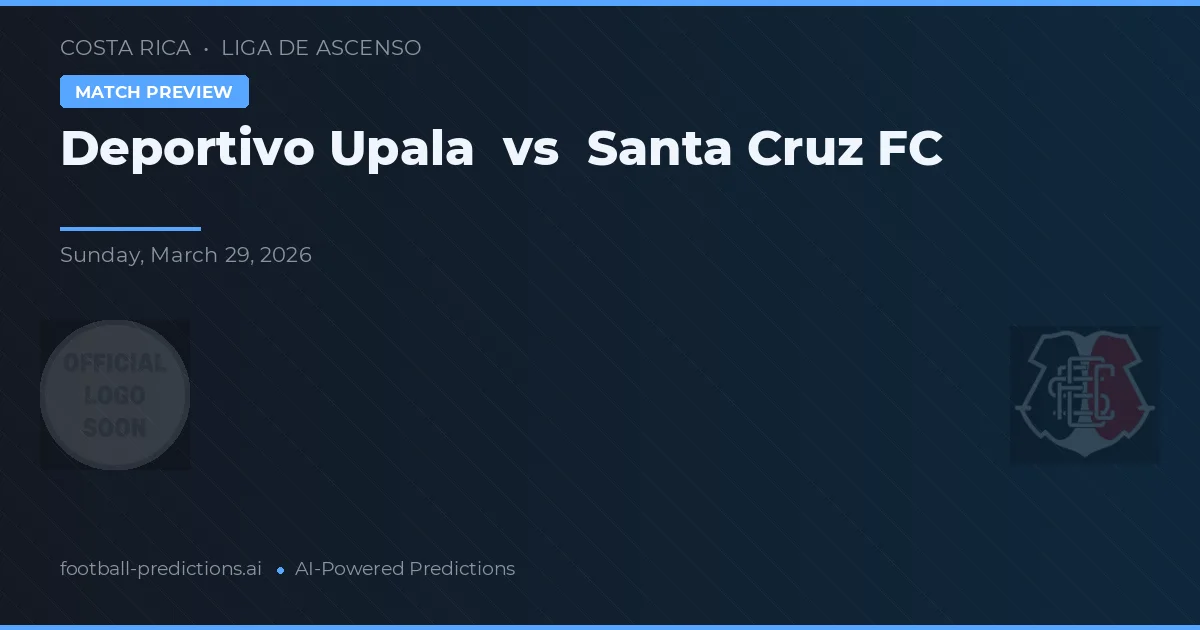 Deportivo Upala vs Santa Cruz FC — typy i zapowiedź meczu