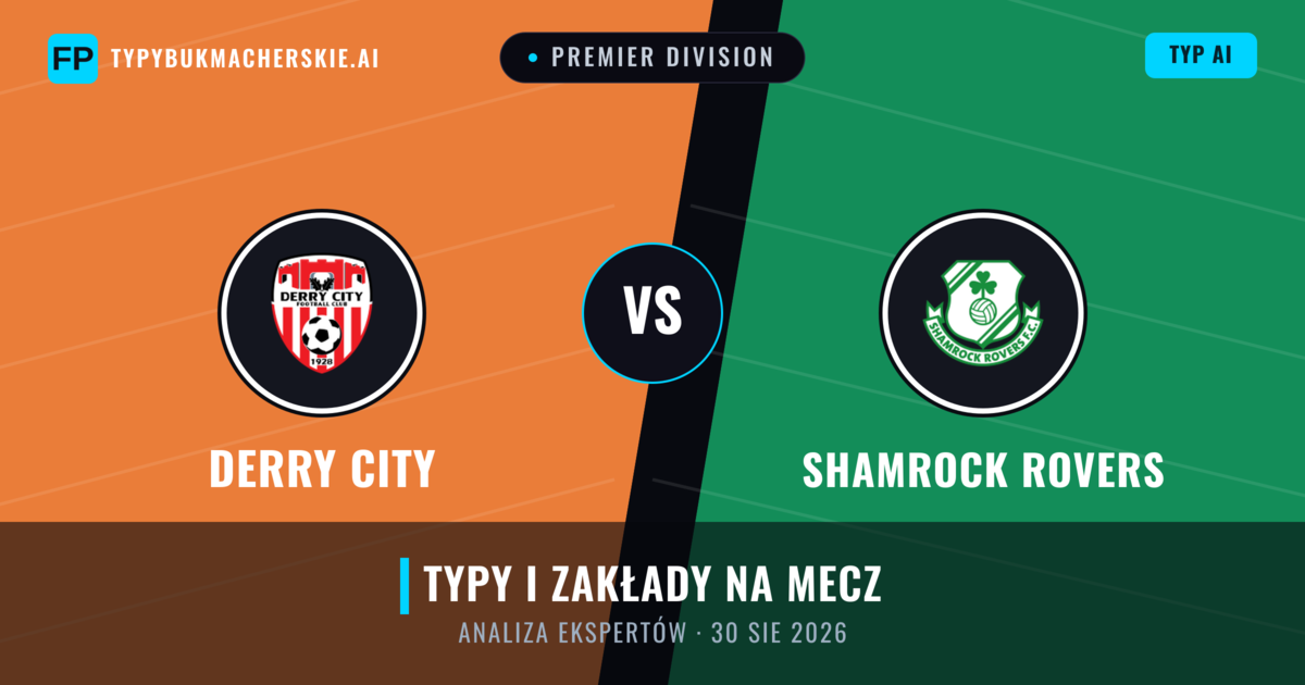 Derry City vs Shamrock Rovers — typy i zapowiedź meczu