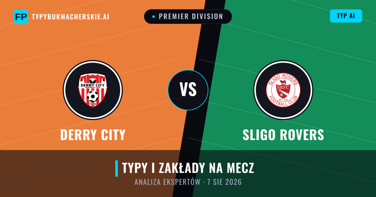 Derry City vs Sligo Rovers — typy i zapowiedź meczu