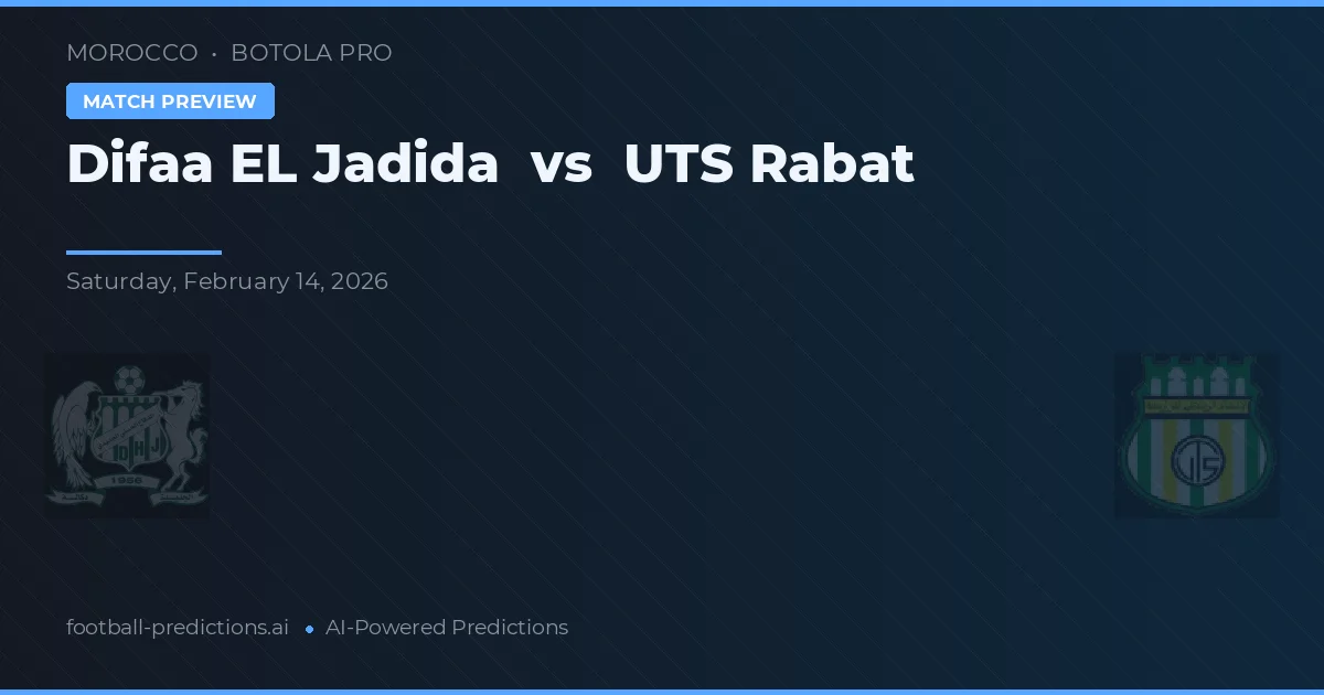 Difaa EL Jadida vs UTS Rabat — typy i zapowiedź meczu