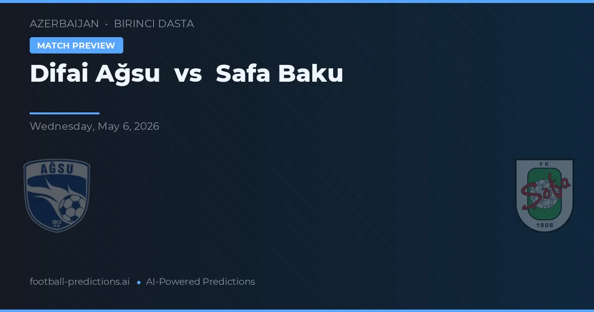 Difai Ağsu vs Safa Baku preview