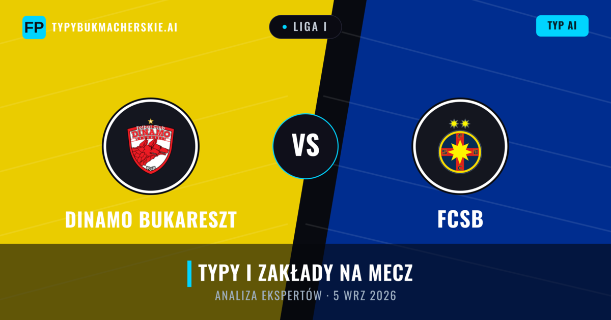 Dinamo Bukareszt vs FCSB — typy i zapowiedź meczu