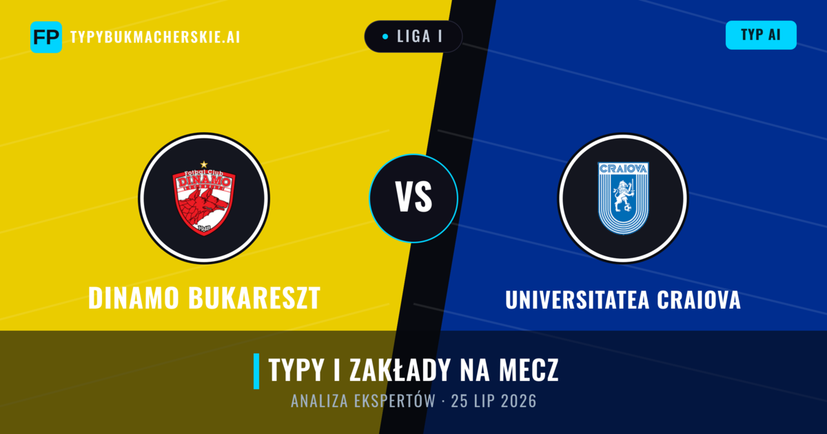 Dinamo Bukareszt vs Universitatea Craiova — typy i zapowiedź meczu