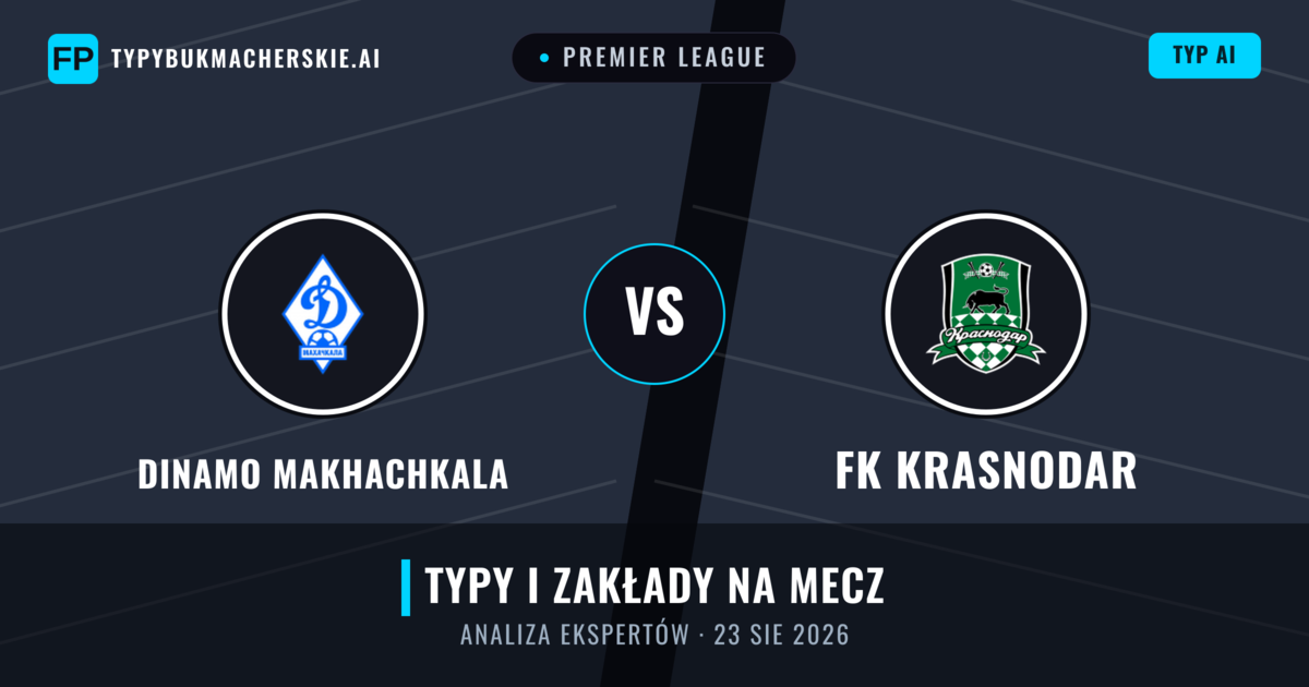 Dinamo Makhachkala vs FK Krasnodar — typy i zapowiedź meczu