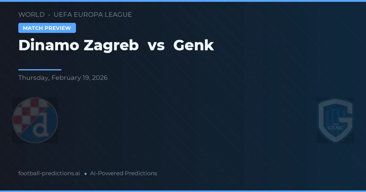 Dinamo Zagrzeb vs Genk — typy i zapowiedź meczu