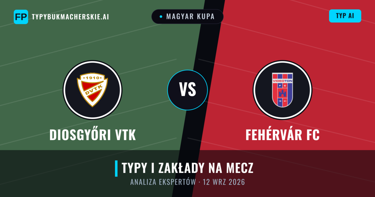 Diosgyőri VTK vs Fehérvár FC — typy i zapowiedź meczu