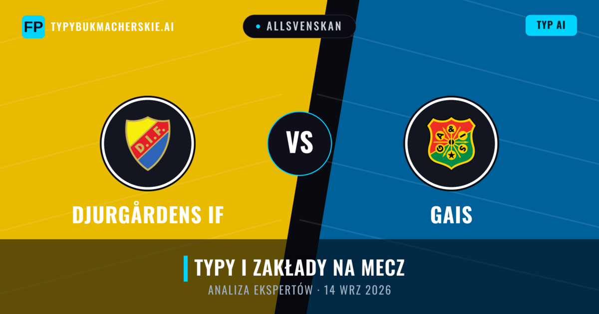 Djurgårdens IF vs Gais — typy i zapowiedź meczu