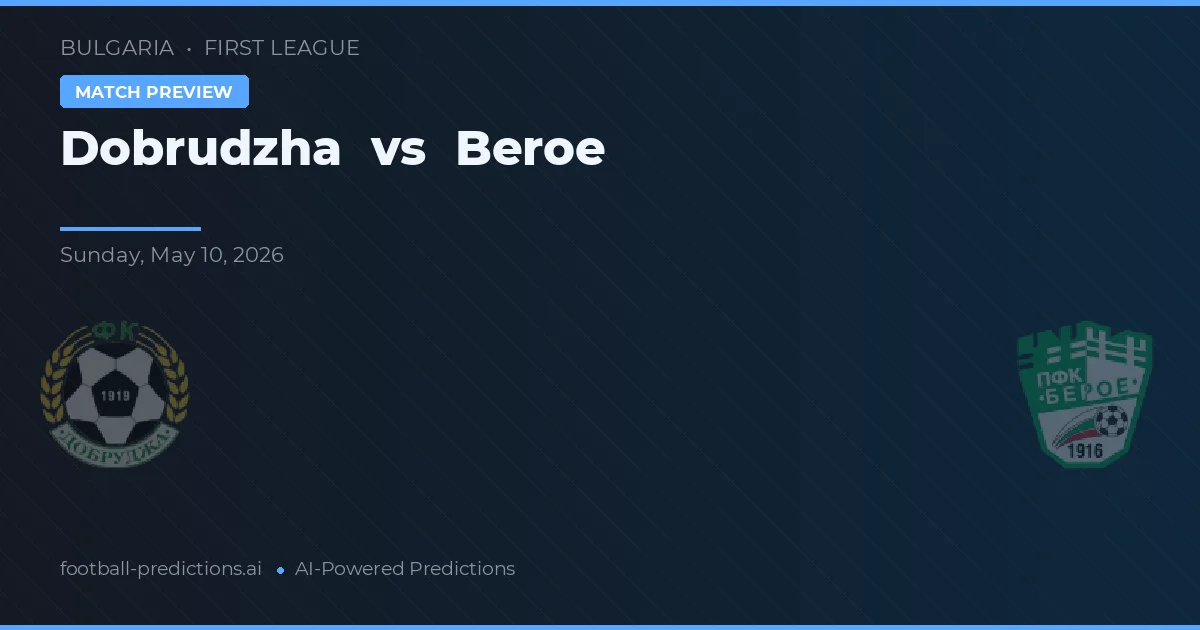 Dobrudzha vs Beroe — typy i zapowiedź meczu
