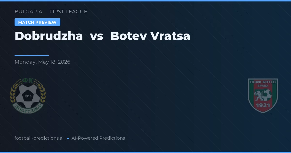 Dobrudzha vs Botev Wratza — typy i zapowiedź meczu