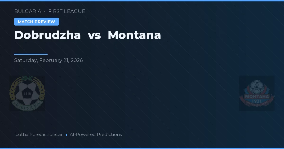 Dobrudzha vs Montana — typy i zapowiedź meczu
