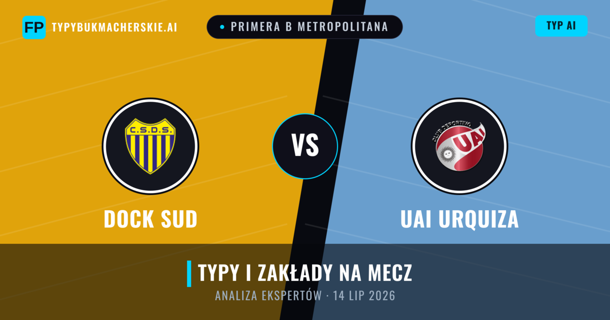 Dock Sud vs UAI Urquiza — typy i zapowiedź meczu