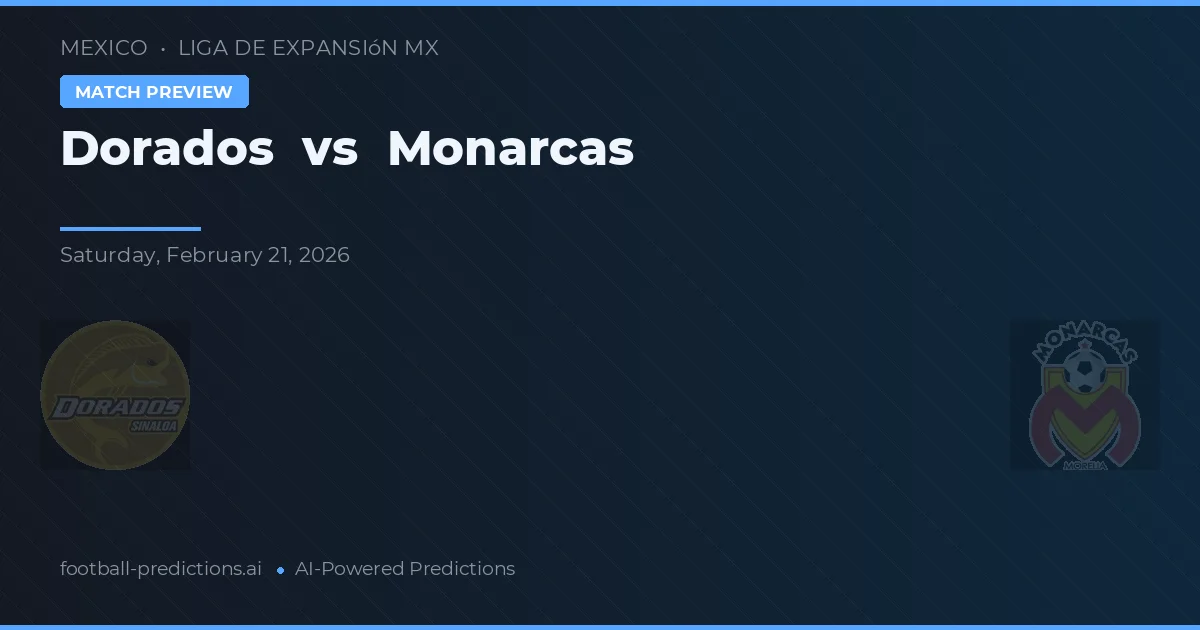 Dorados vs Monarcas — typy i zapowiedź meczu