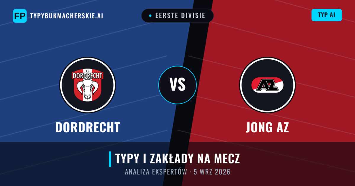 Dordrecht vs Jong AZ — typy i zapowiedź meczu